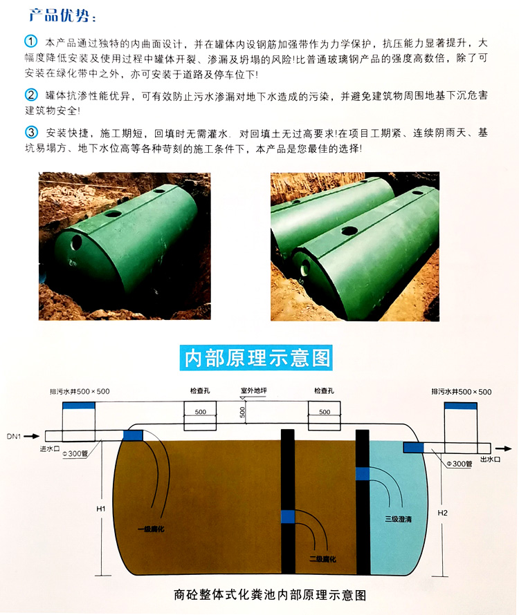 青羊玻璃钢化粪池